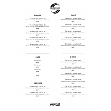 Disposable Menu