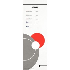 MENU - GEOMETRY - 105x297 - PORTRAIT