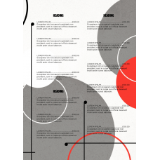 MENU - GEOMETRY - PORTRAIT