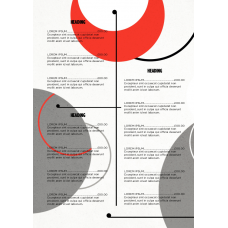 MENU - GEOMETRY - PORTRAIT