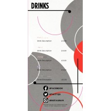 MENU - GEOMETRY - 100x200 - PORTRAIT