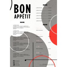 MENU - GEOMETRY - PORTRAIT - 2PP