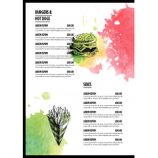 MENU - ILLUSTRATION - A4 - PORTRAIT - 4PP