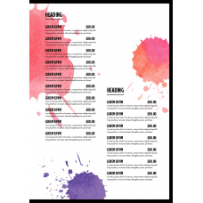 MENU - ILLUSTRATION - A4 - PORTRAIT - 4PP