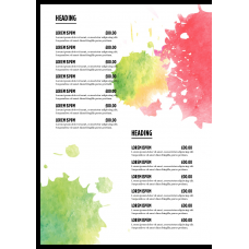 MENU - ILLUSTRATION - A4 - PORTRAIT - 4PP