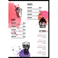 MENU - ILLUSTRATION - A4 - PORTRAIT - 4PP