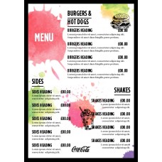 MENU - ILLUSTRATION - A5 - PORTRAIT - 2PP
