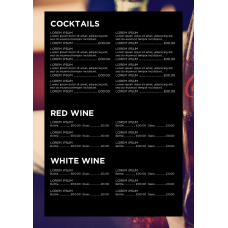 MENU - LIFESTYLE PREMIUM – PORTRAIT