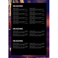 MENU - LIFESTYLE PREMIUM – PORTRAIT