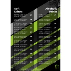 MENU - MONSTER - DRINK MENU - OPTION 1 - PORTRAIT