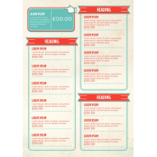 MENU - RETRO - PORTRAIT