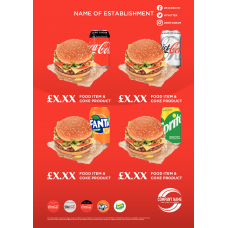 ROUTE 1 - MEAL DEAL POSTER - 4 FOOD