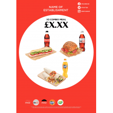ROUTE 2 - MEAL DEAL POSTER - 3 FOOD
