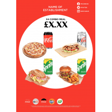 ROUTE 2 - MEAL DEAL POSTER - 4 FOOD