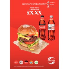 ROUTE 1 - MEAL DEAL POSTER - 1 FOOD - 2 DRINK