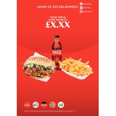 ROUTE 1 - MEAL DEAL POSTER - 2 FOOD - 1 DRINK