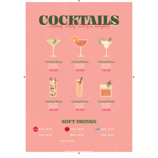 COKE GENERIC COCKTAIL MENU PINK