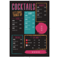 COKE GENERIC COCKTAIL MENU BLACK