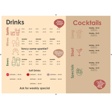 COKE GENERIC DRINKS MENU LANDSCAPE