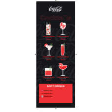 COKE LICENSED COCKTAIL MENU BLACK SLIM