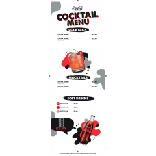 COKE LICENSED COCKTAIL MENU WHITE SLIM