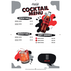 COKE LICENSED COCKTAIL MENU WHITE