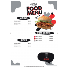 COKE LICENSED FOOD MENU WHITE