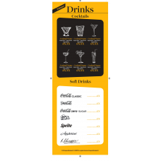 SCHWEPPES - COCKTAIL AND DRINKS MENU - 105x297